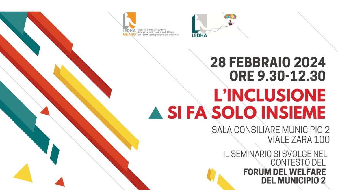 Locandina_L'inclusione si fa solo insieme - Seminario Ledha